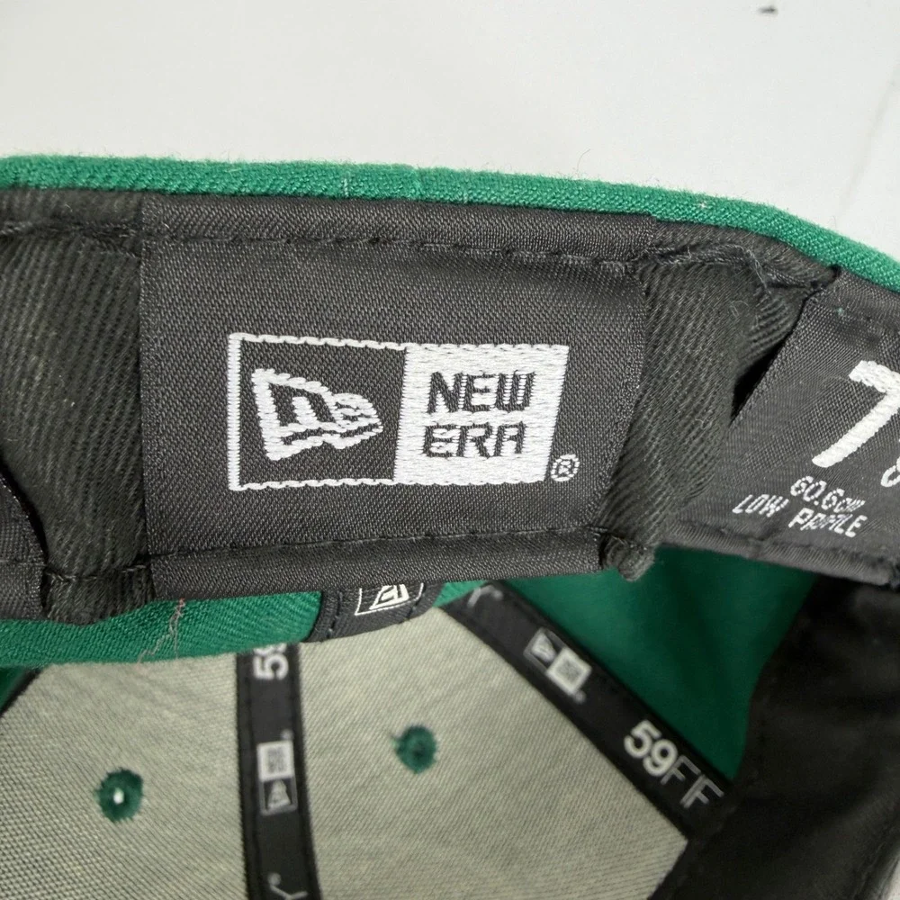 New‎ York Jets New Era 59FIFTY Low Profile Fitted Hat Green NFL Size 7 5/8